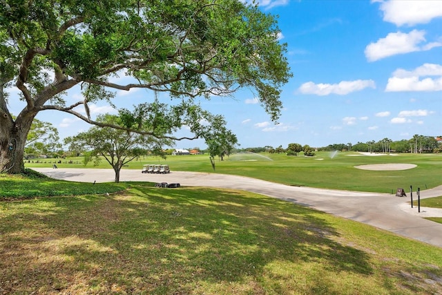 surrounding community featuring a lawn