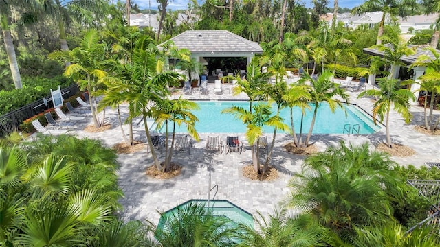 view of pool with a patio