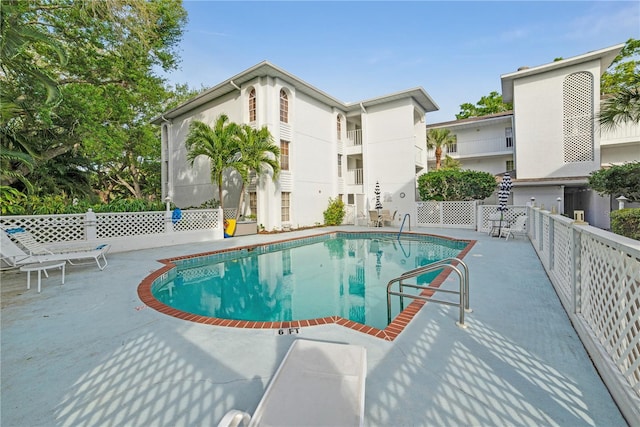 view of pool with a patio