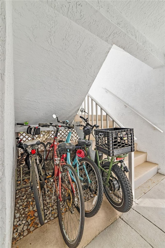 garage featuring bike storage