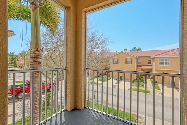 view of balcony