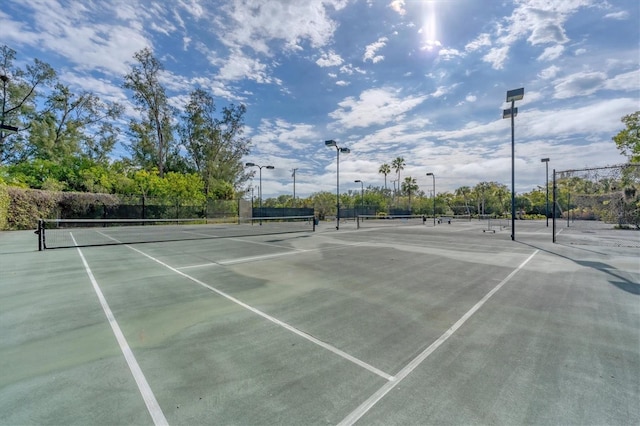 view of sport court