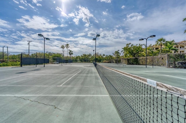 view of sport court