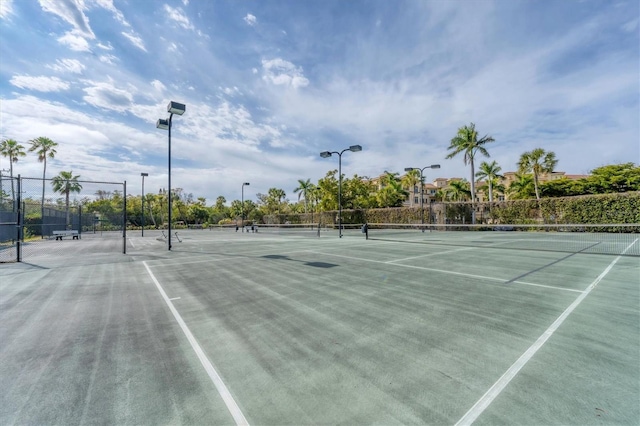 view of sport court