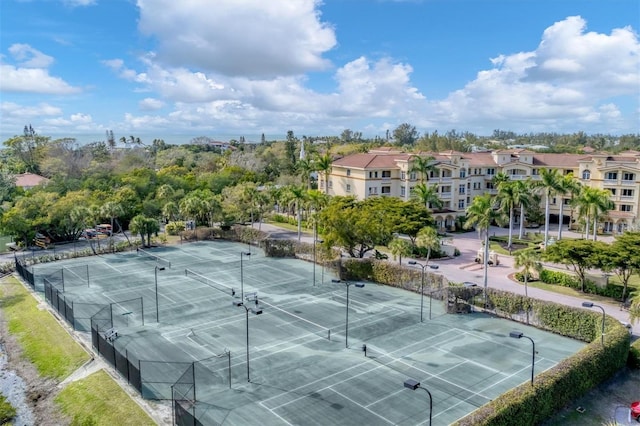 view of sport court