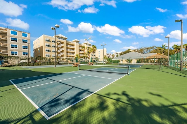 view of tennis court