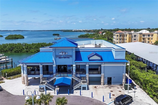 view of property featuring a water view