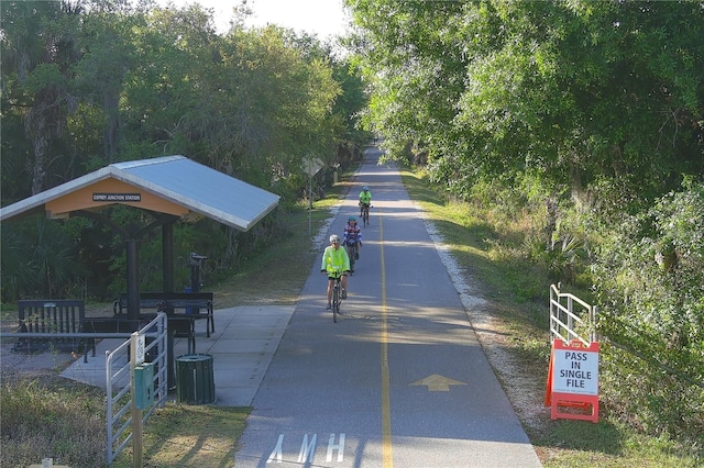 view of road