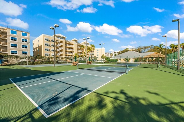 view of tennis court