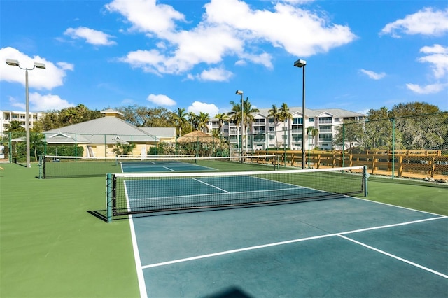 view of tennis court