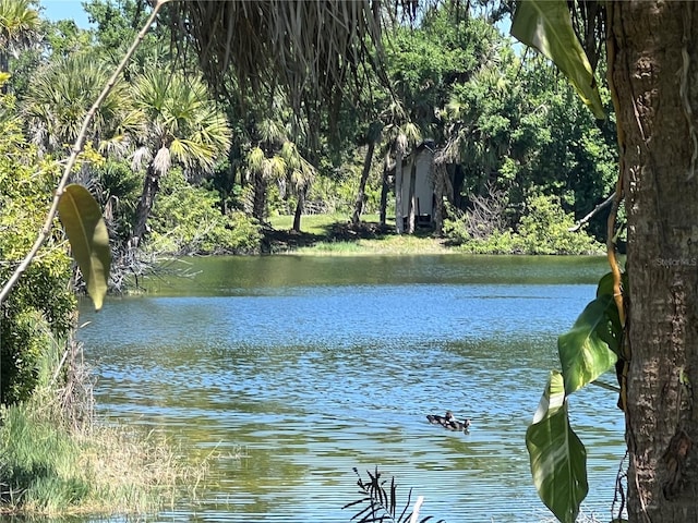 view of water feature