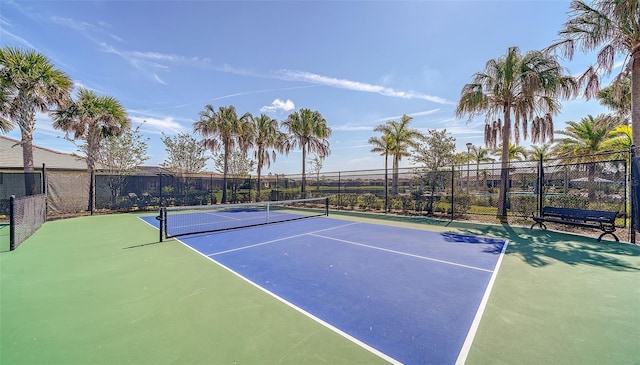 view of tennis court