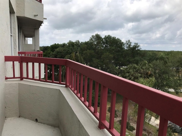 view of balcony