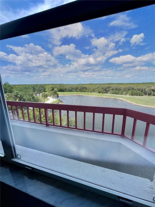 view of balcony