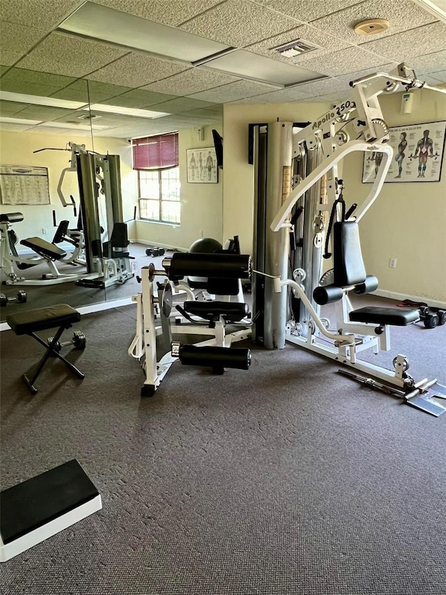 view of workout area