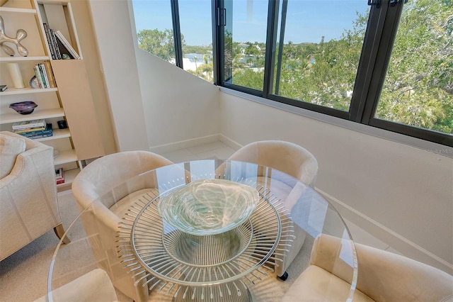 view of dining area