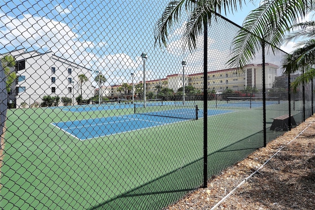 view of tennis court