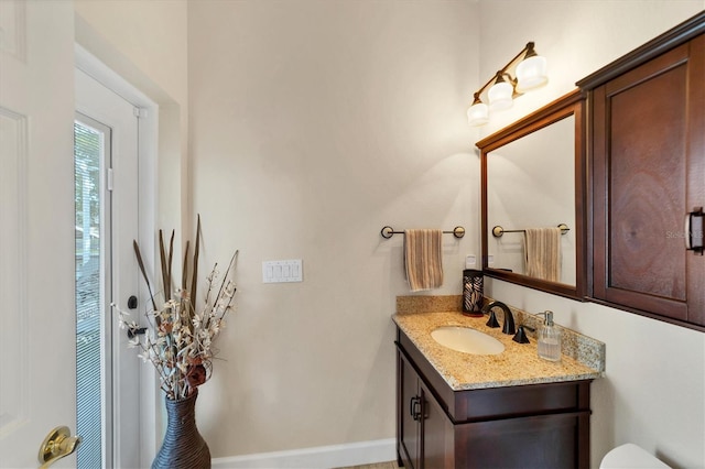 bathroom with vanity