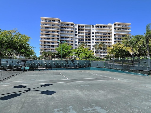 view of tennis court