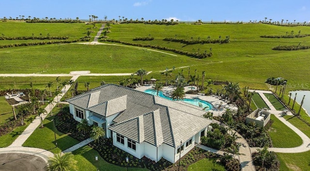 bird's eye view featuring a rural view