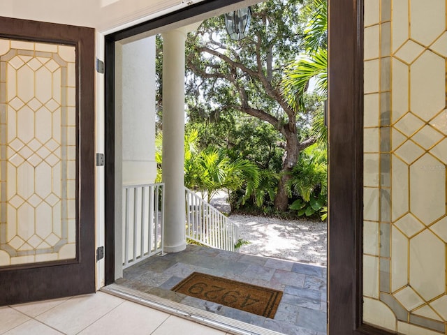 view of entrance foyer