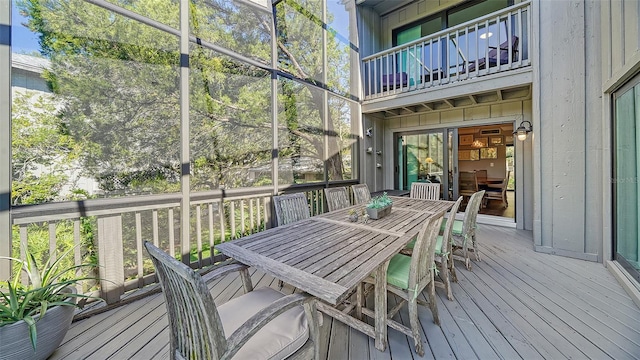 view of sunroom / solarium