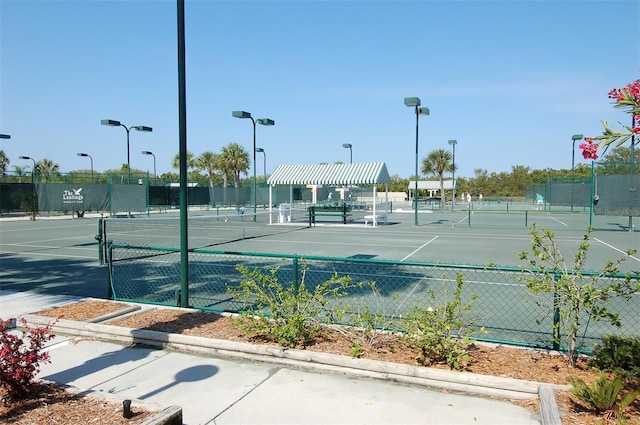 view of tennis court