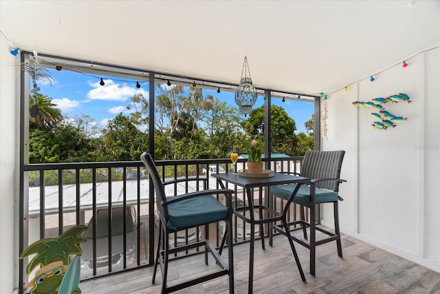 view of sunroom / solarium