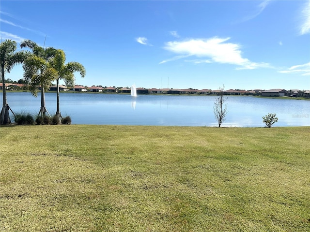 view of property view of water