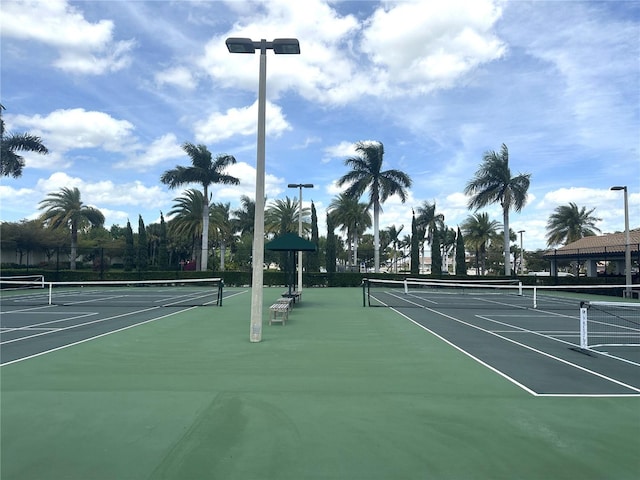 view of sport court