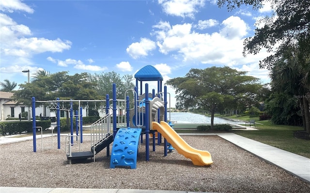 view of jungle gym