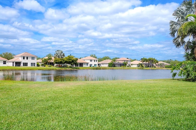 view of property view of water