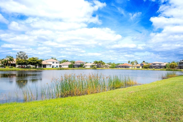 view of property view of water