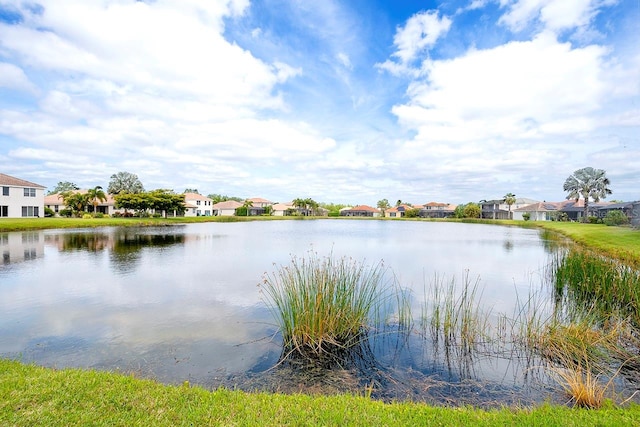 view of property view of water