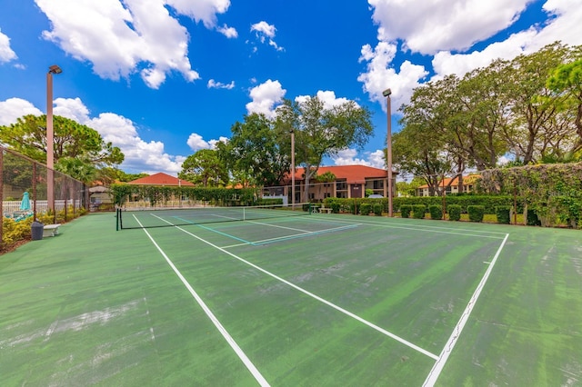 view of sport court