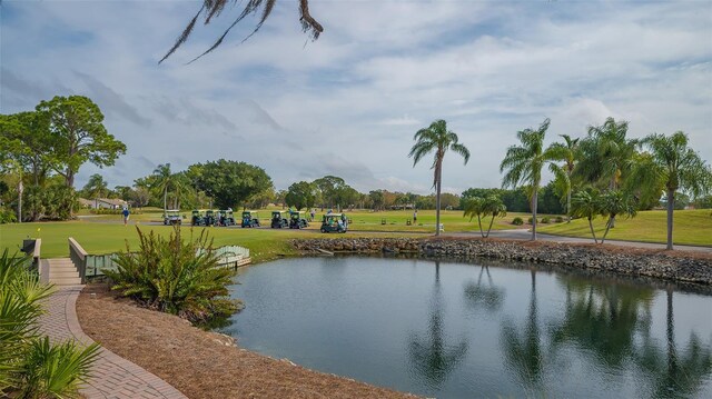 view of water feature