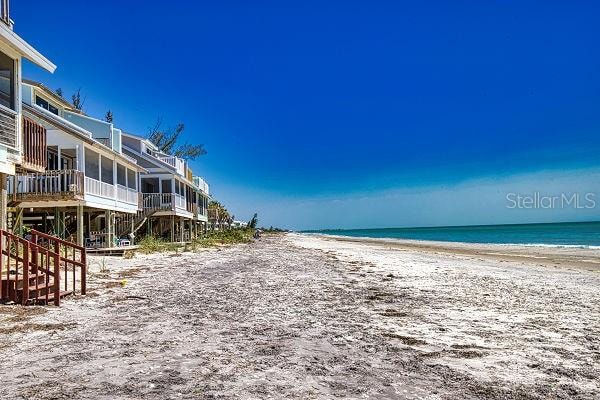 property view of water with a beach view