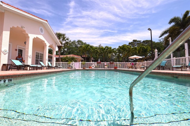 view of pool