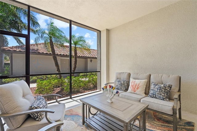 view of sunroom / solarium