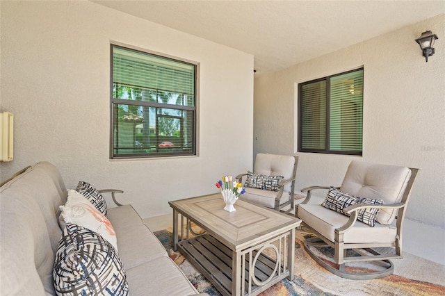 view of patio / terrace with an outdoor hangout area