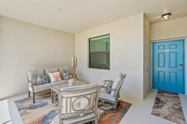 view of patio featuring an outdoor hangout area