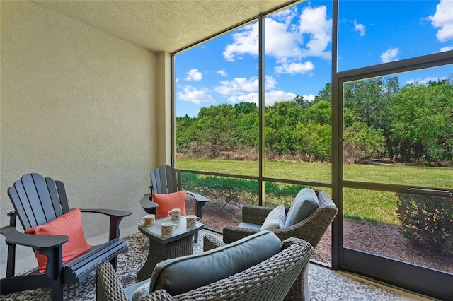 view of sunroom / solarium