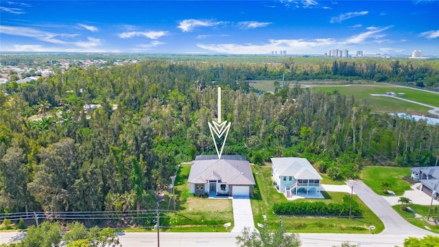 4111 Williams Rd, Estero, FL 33928 - birds eye view of property featuring a view of trees