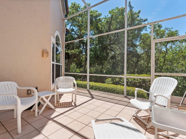 view of sunroom / solarium