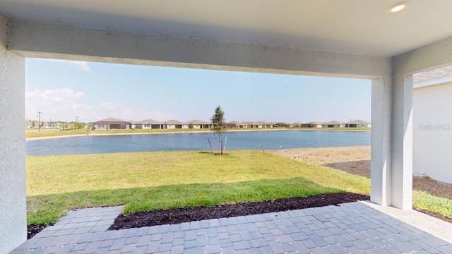 view of water feature