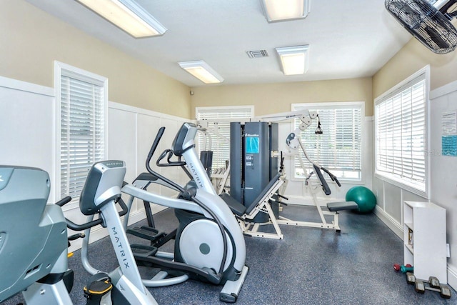 view of exercise room