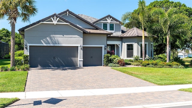 view of front of house with a front yard