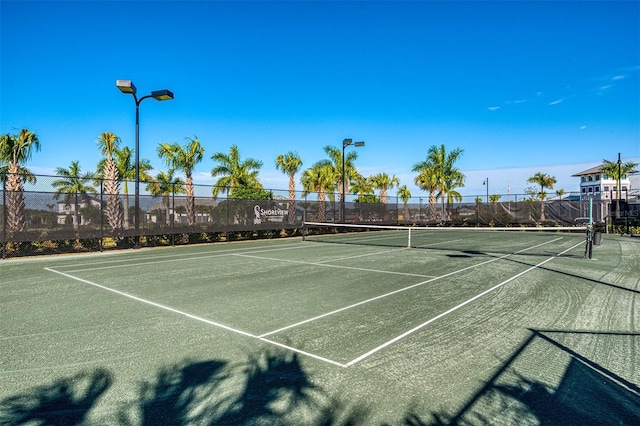 view of tennis court