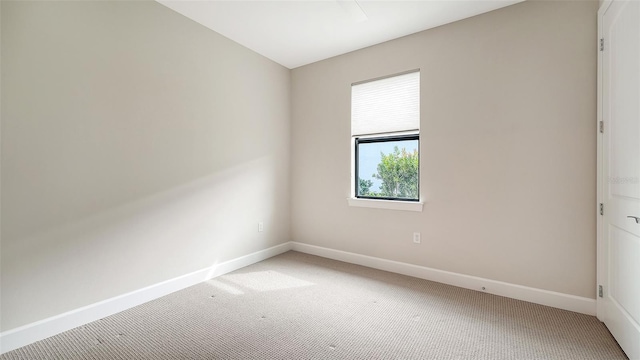 unfurnished room featuring carpet