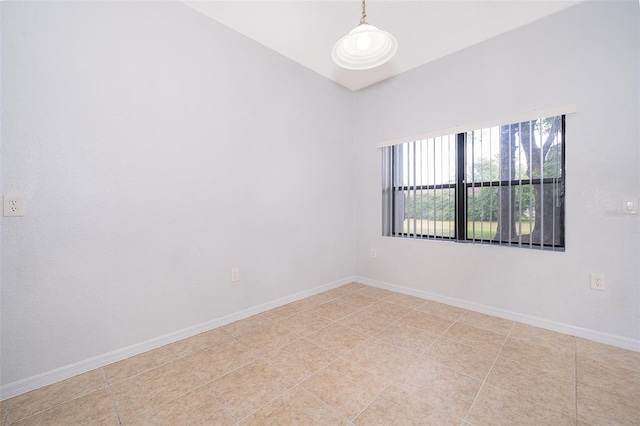 view of tiled empty room